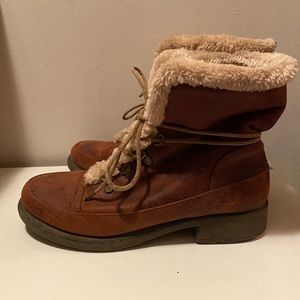 Sampson Wear Ever faux fur winter lace up boots